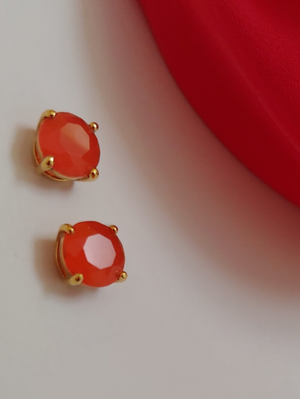 Kate Spade Gold-Tone Coral Stud Earrings